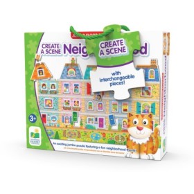Puzzle Jumbo cu piese interschimbabile Creeaza-ti propriul cartier